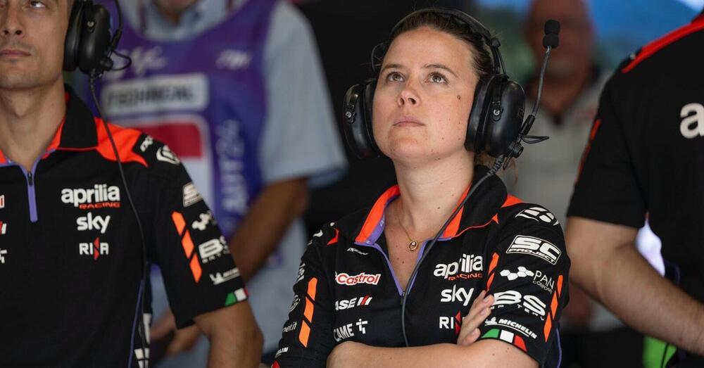 Elena De Cia, una matematica con Aprilia in MotoGP: &ldquo;Un pilota troppo tecnico rischia di avere un pregiudizio. 2027? Se ci sar&agrave; il GPS lo sfrutteremo&rdquo;