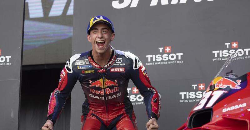 MotoGP 2024. GP di Aragon. Pedro Acosta: &quot;Il mio primo &quot;vero&quot; podio. L&#039;asfalto? Dovremmo farlo asciugare, ma facciamo tutto all&#039;ultimo&quot;