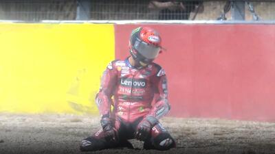 MotoGP 2024. GP di Aragon. Pecco Bagnaia sull'incidente: "Mi ha visto, ho sbagliato a non considerare che era Alex Marquez: ha cercato il contatto"