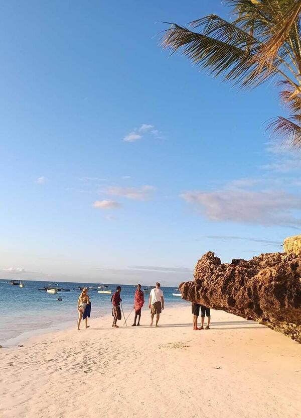 Vacanze in Africa: nuotare con i delfini pensando a David Bowie, ma anche Mnemba, l&rsquo;isola privata di Bill Gates, lo snorkeling e la sveglia prima dell&rsquo;alba. Il reportage estivo di un &ldquo;viaggio al contrario&rdquo;