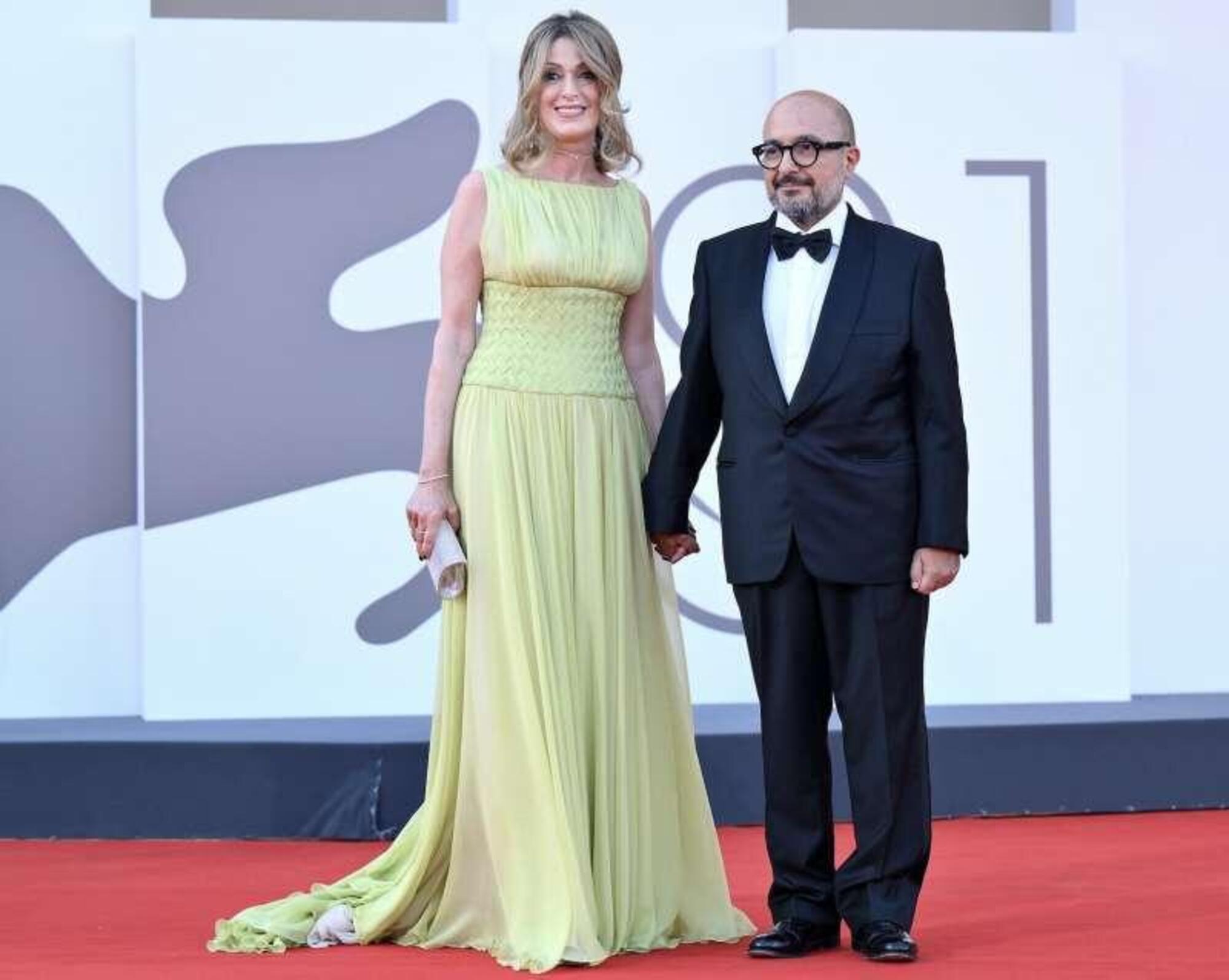 Gennaro Sangiuliano e la moglie, Federica Corsini, alla Mostra del Cinema di Venezia