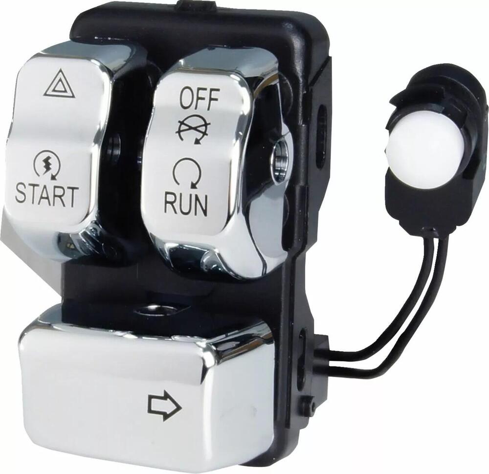 Kit pulsanti cromati lato destro per Softail*** da Drag Specialties