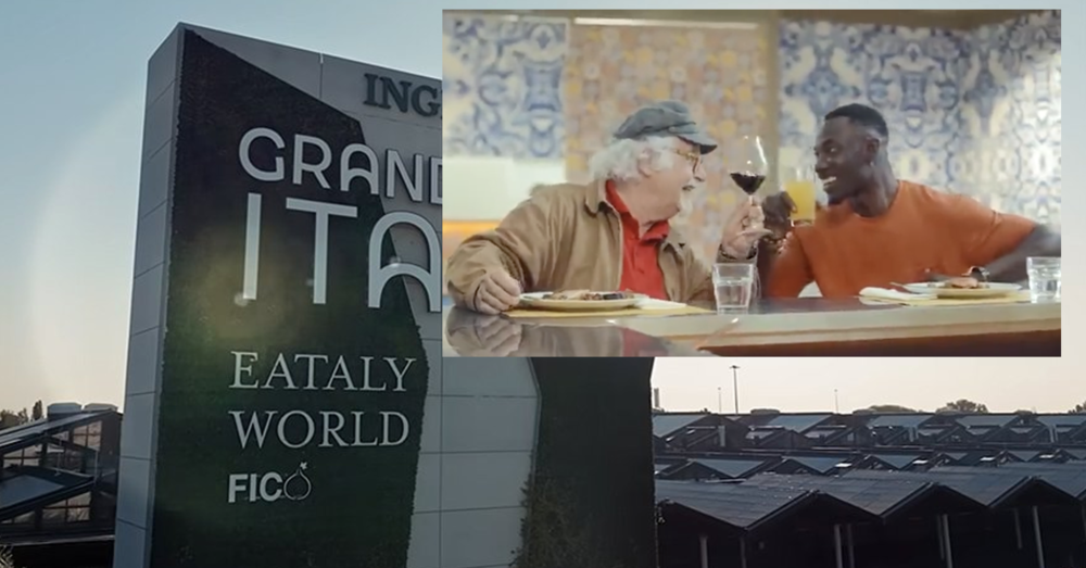 Grand Tour Italia di Farinetti apre a Bologna, ma la pubblicit&agrave; pro Ius Soli (e Ius Scholae) con Patrizio Roversi e un africano che mangia i tortellini non &egrave; razzista? 