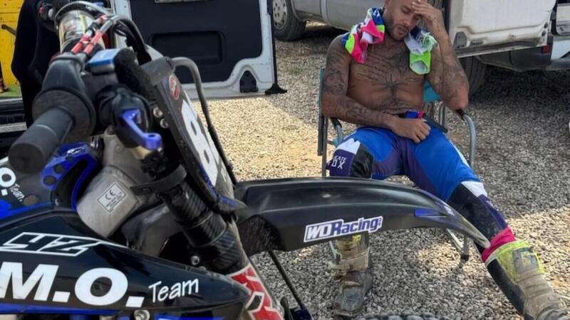 Marcell Jacobs fa motocross. E va fortissimo!