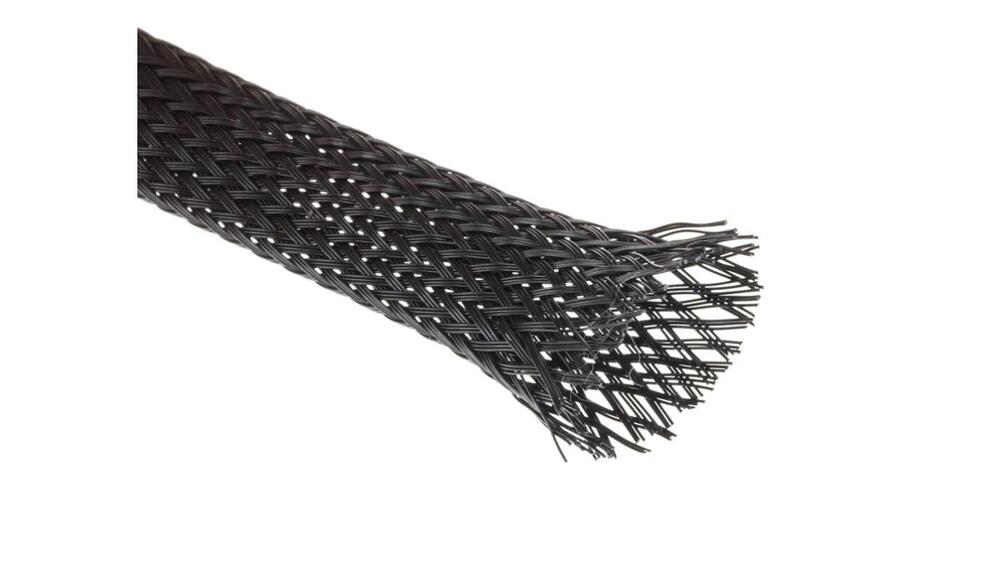 Guaina intrecciata copri cavi nera diametro intern Namz