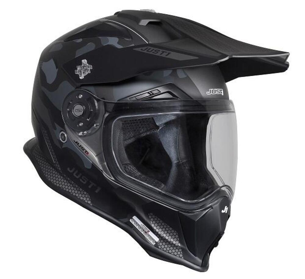 Casco integrale touring Just1 J14 F Elite in fibra