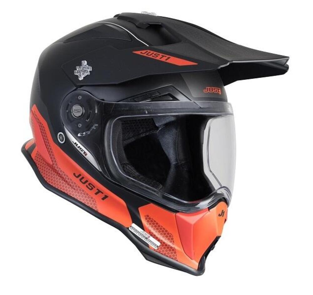 Casco integrale touring Just1 J14 F Elite in fibra