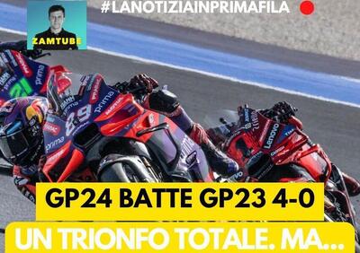 MotoGP 2024 - Ducati GP24 batte Ducati GP23 4-0. Ma... [VIDEO]