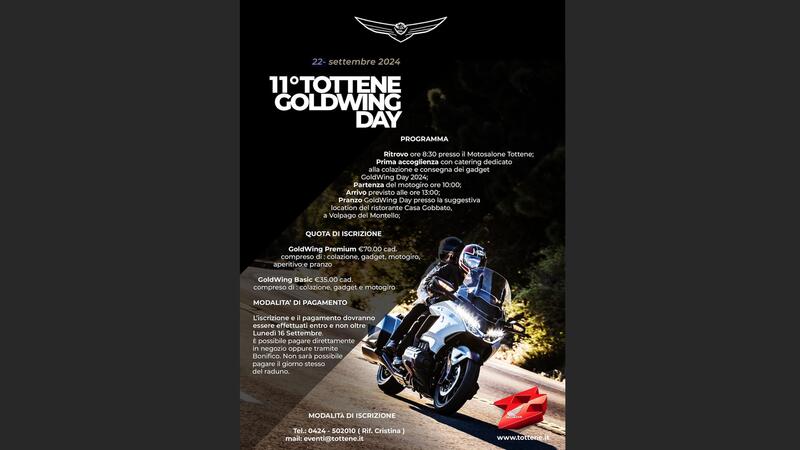 11&deg; GoldWing Day 2024: accendiamo i motori!