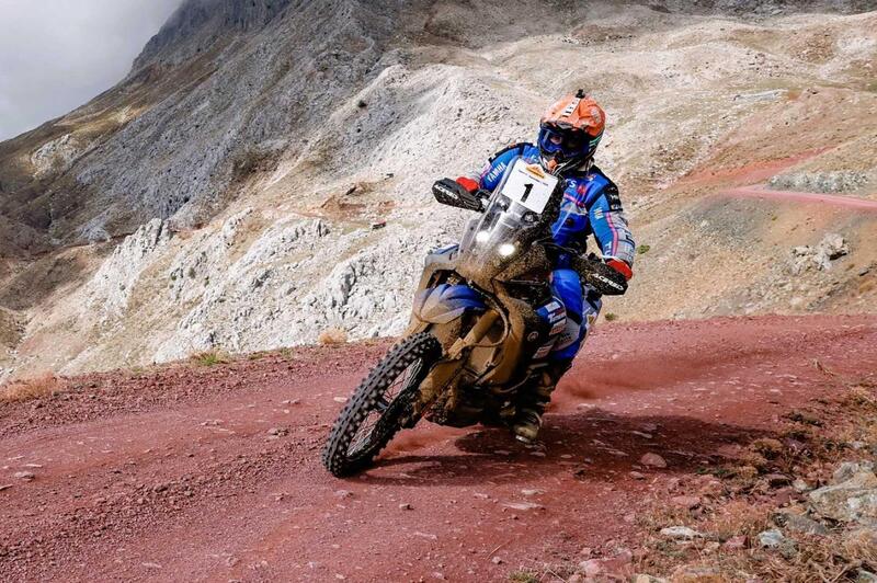 Rally-Raid. Transanatolia. Vince Lorenzo Santolino, Sherco, Botturi e Drusiani, Yamaha, a podio