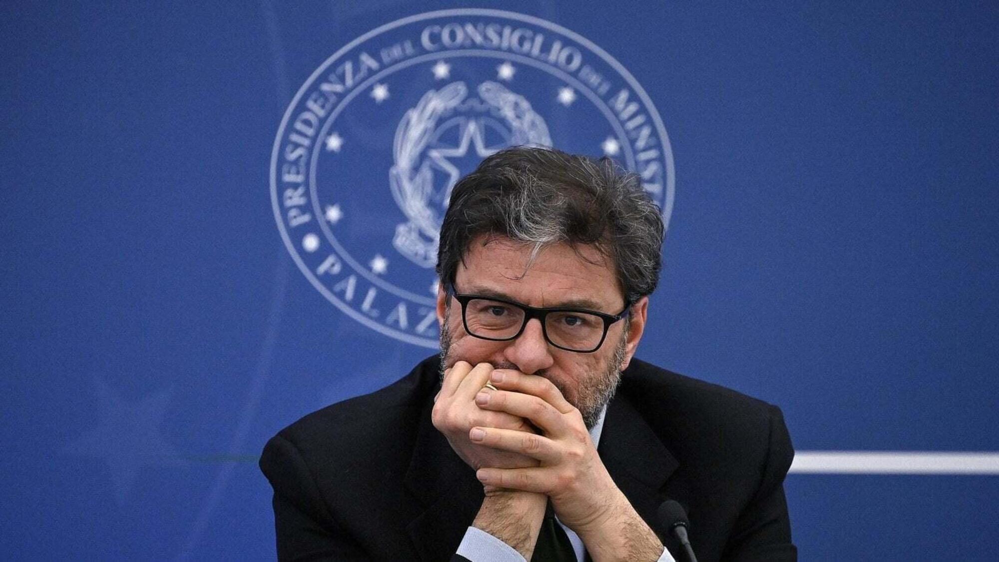 Il ministro Giancarlo Giorgetti