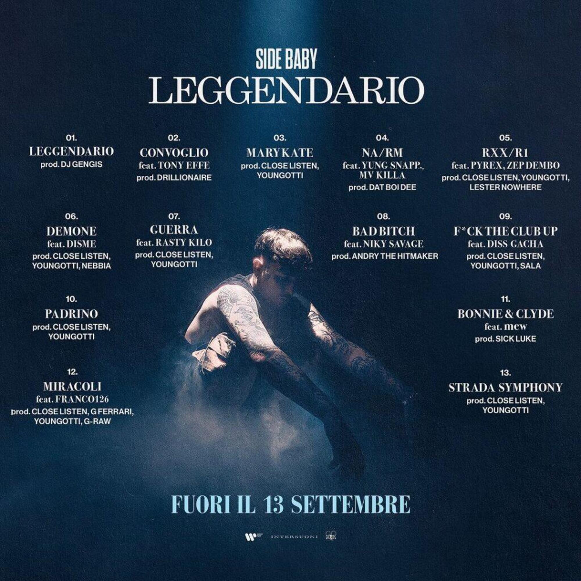 Leggendario, il terzo album di Side Baby