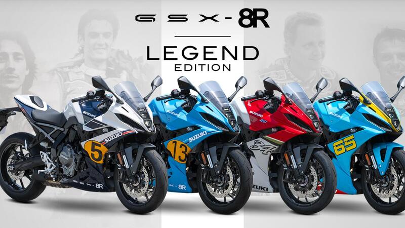 Moto (e piloti) da leggenda: Suzuki presenta le GSX-8R Legend Edition a Salone Auto Torino 