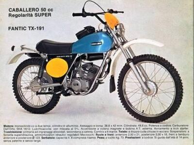 Fantic Motor Caballero TX 190 d&#039;epoca