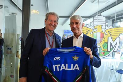 Il Ministro Andrea Abodi, con la FMI al Gran Premio dell&rsquo;Emilia Romagna