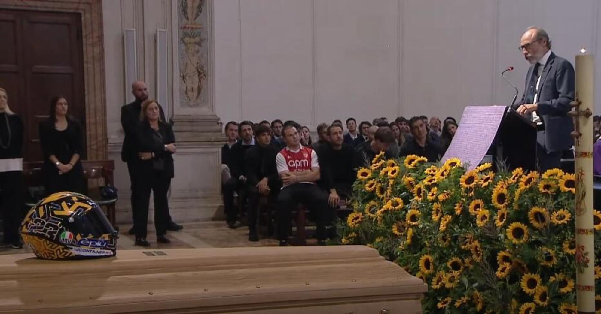 Guido Meda al funerale di Luca Salvadori