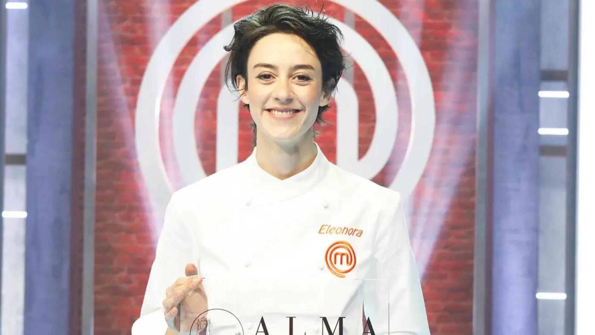 Eleonora Riso dopo la vittoria durante la finale di Masterchef 13