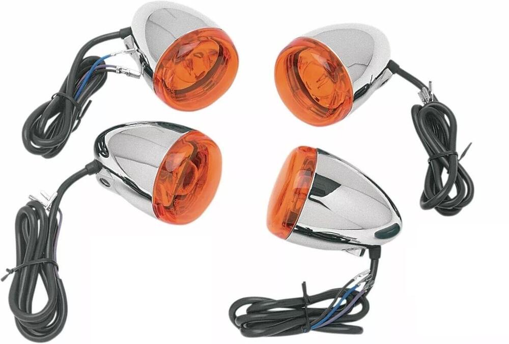 Kit 4 frecce cromate a doppio filamento per modell Drag Specialties