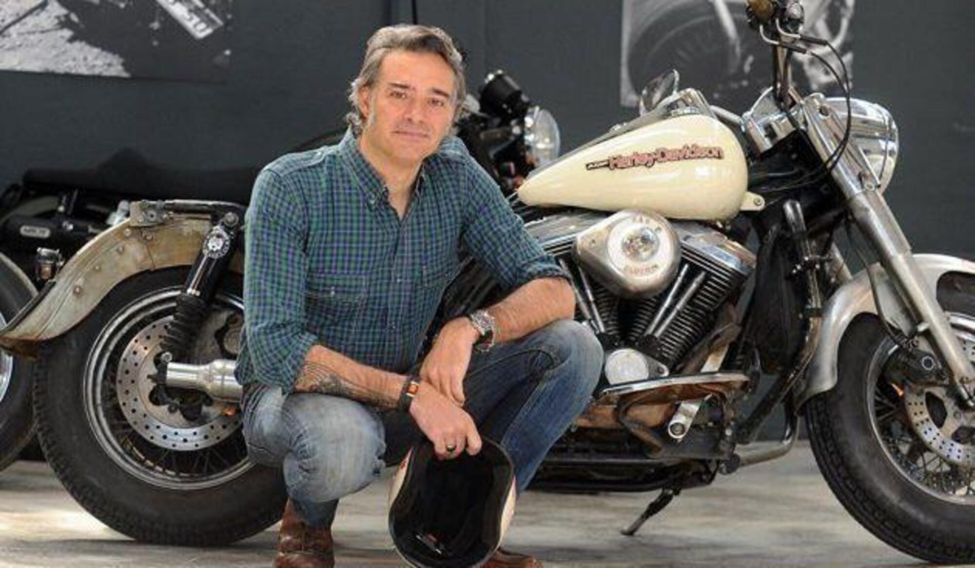 Roberto Parodi e la sua Harley