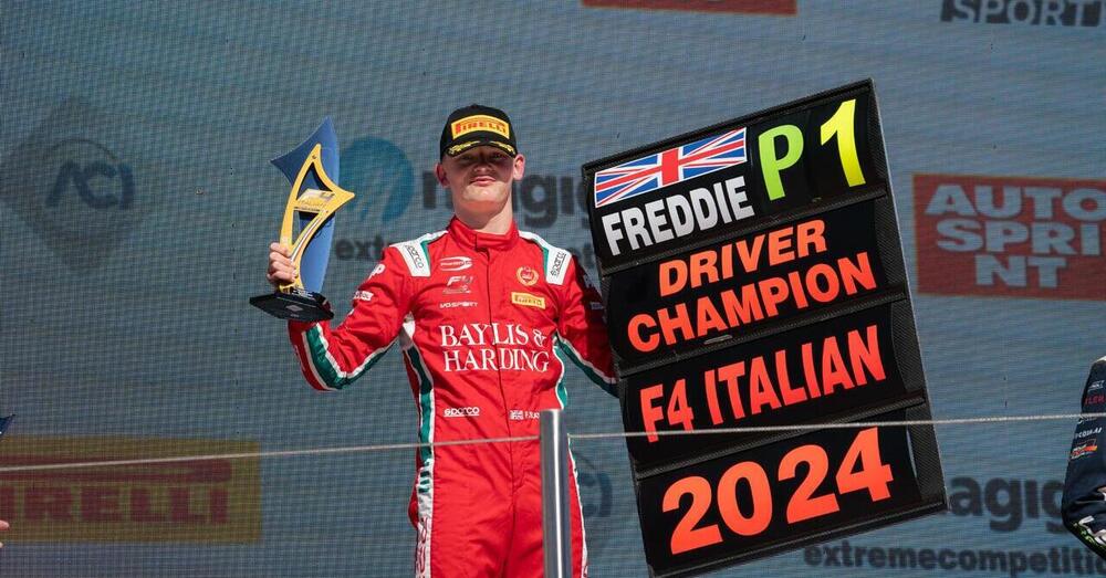 Freddie Slater, il campione italiano Formula 4, in esclusiva a MOW: il successo di quest&#039;anno, i punti di forza e gli obiettivi in vista della Formula 1