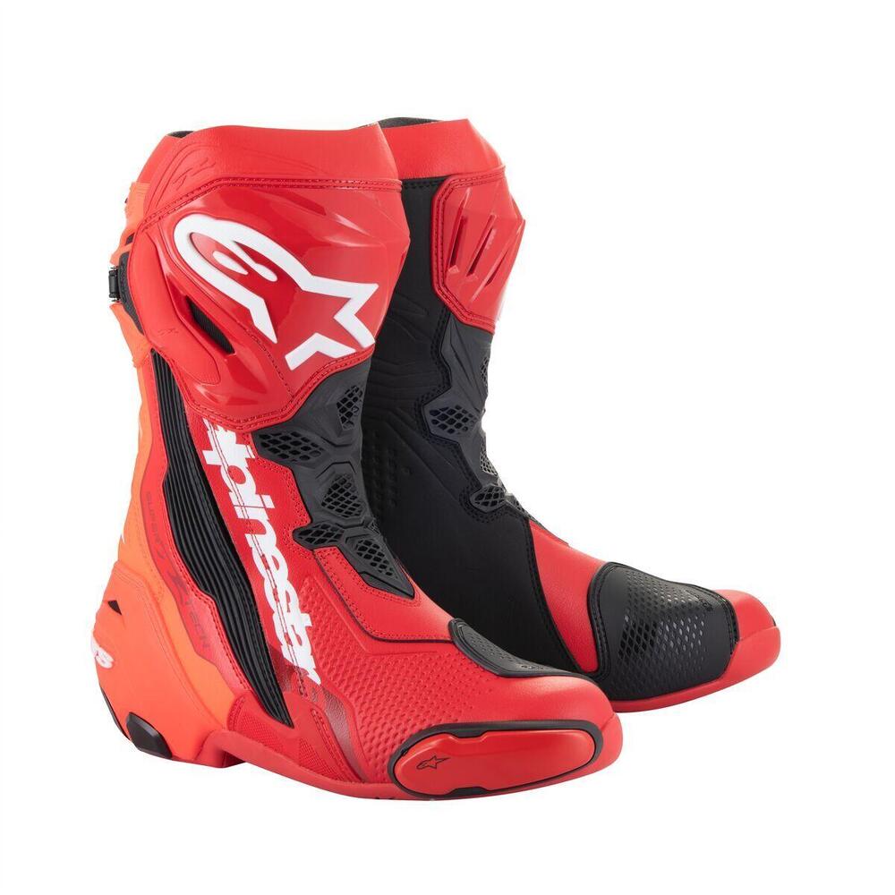 Stivali moto Alpinestars SUPERTECH R Rosso brillan