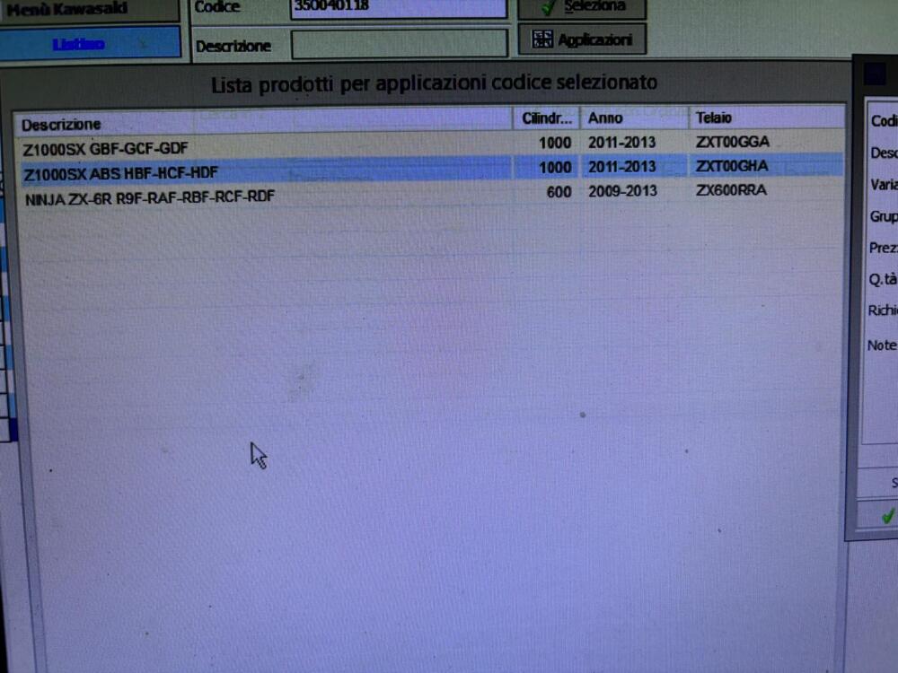 Parafango anteriore Kawasaki z1000sx zx6 (7)