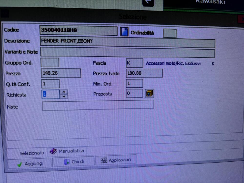 Parafango anteriore Kawasaki z1000sx zx6 (8)