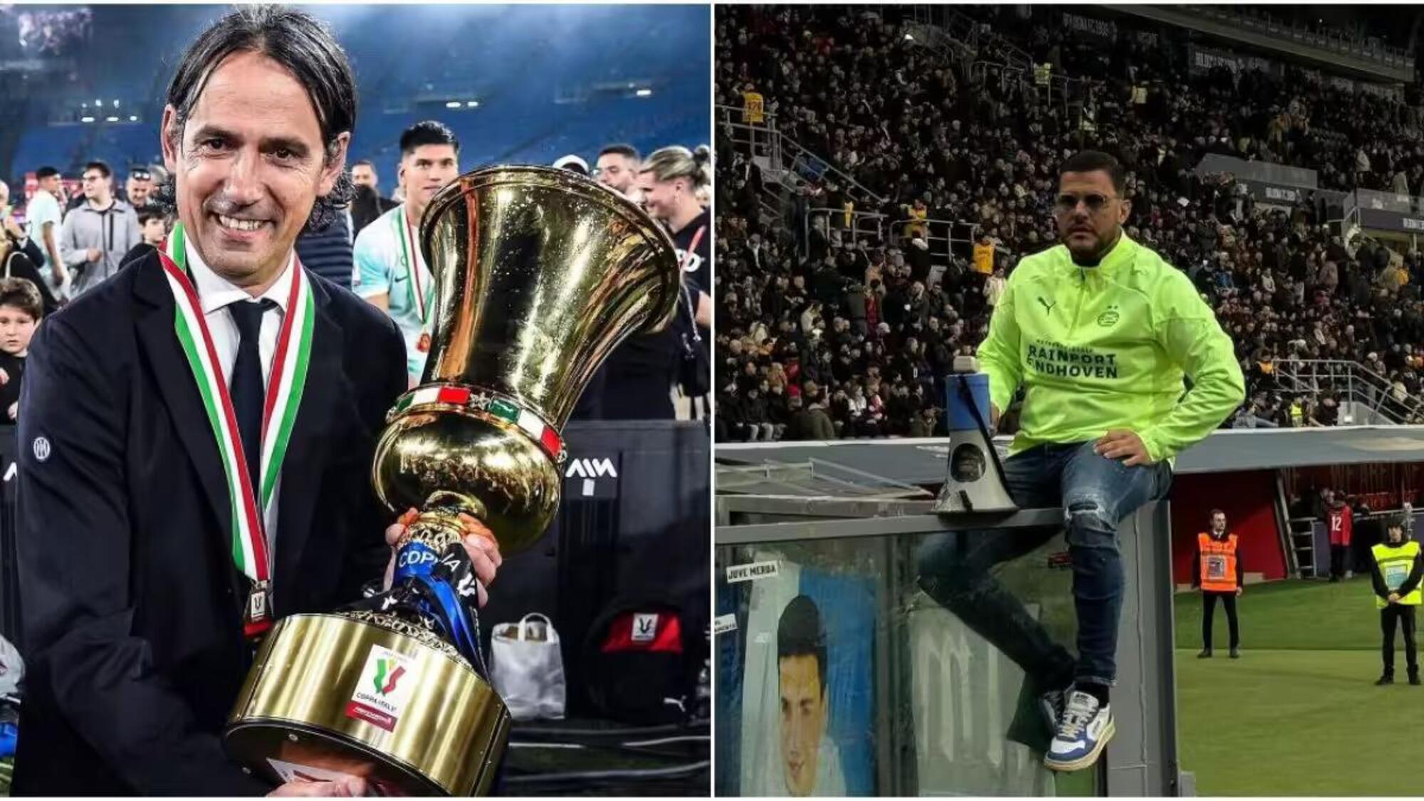 Simone Inzaghi e il capo ultras dell&#039;Inter Marco Ferdico