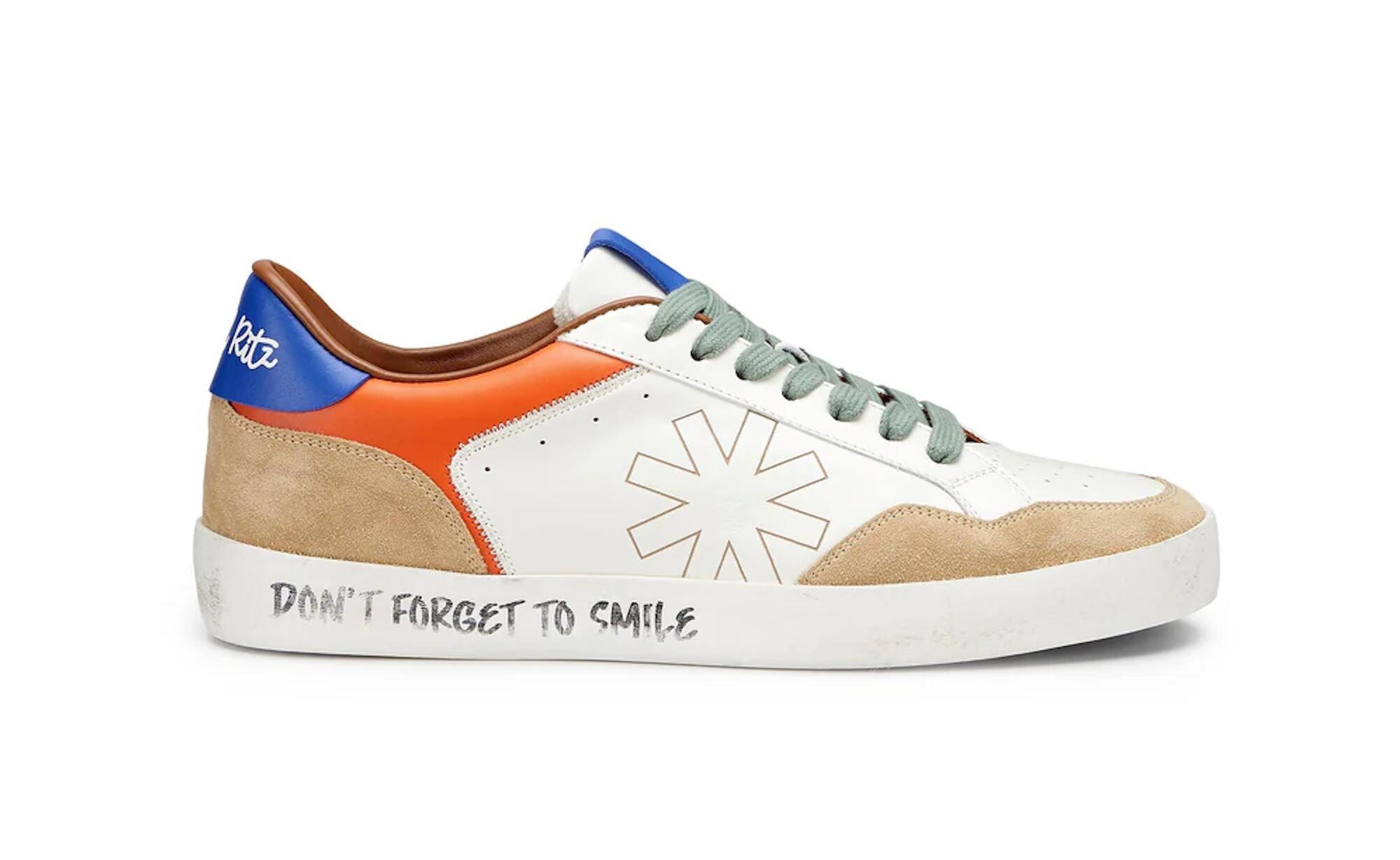 Sneakers in pelle arancio Manuel Ritz