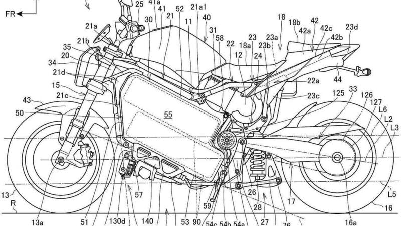 E se la CB1000 Hornet fosse elettrica? Ecco cosa ci mostra un brevetto