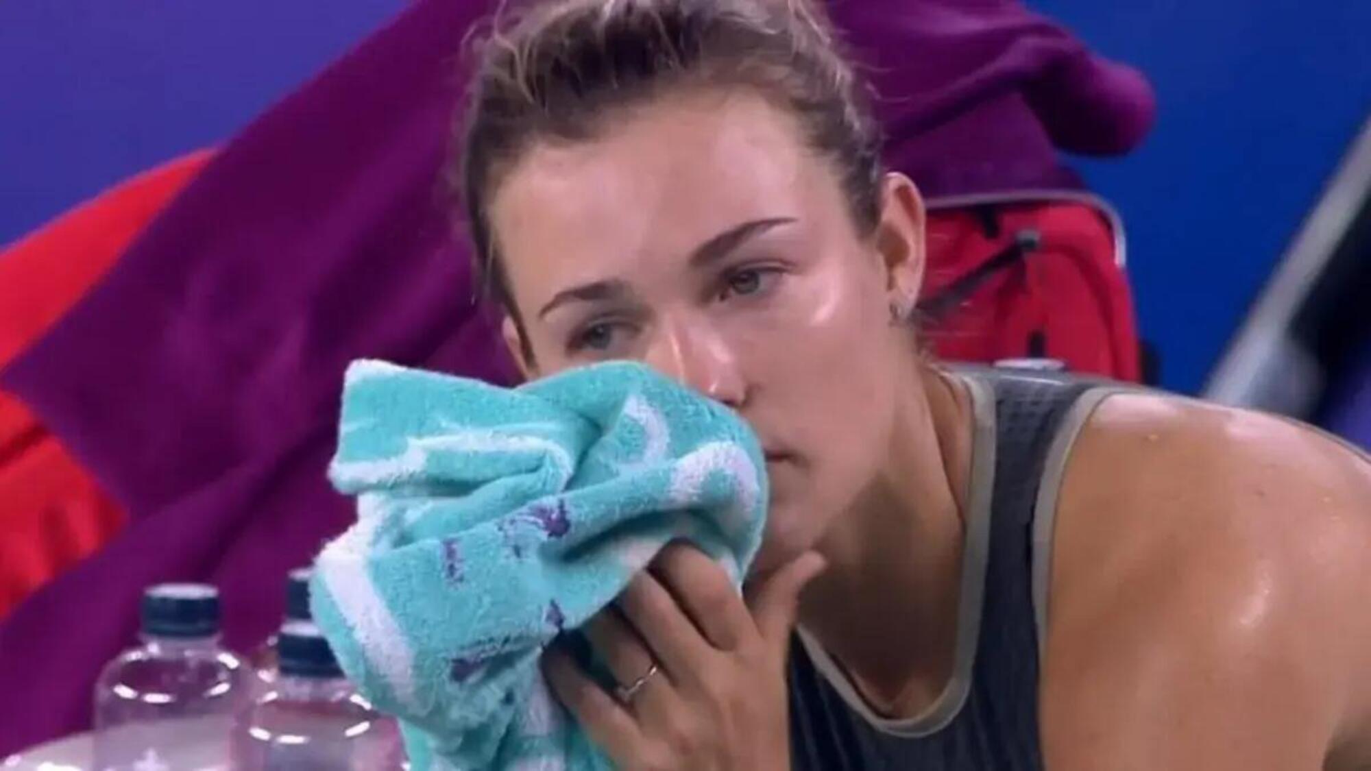  Anna Kalinskaya in lacrime