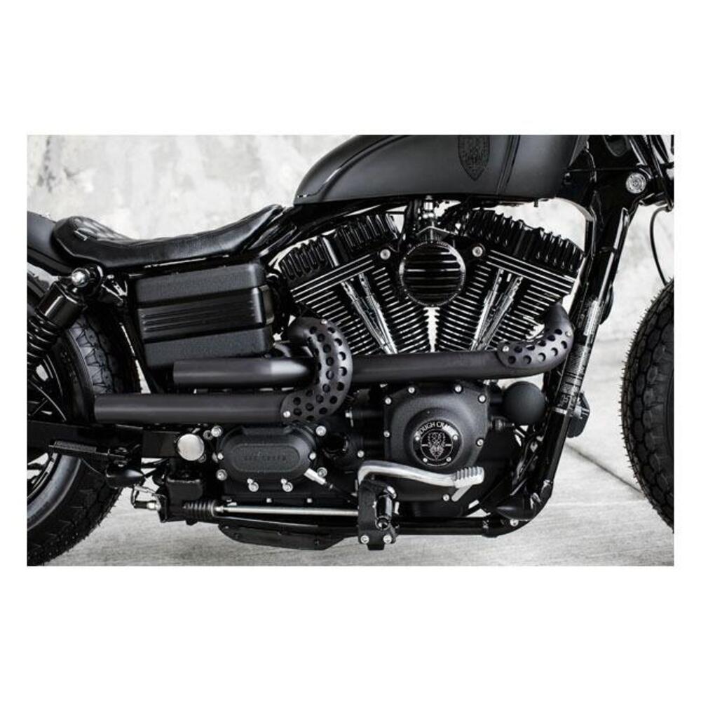 Kit scarico Guerrilla Rough Crafts nero per Dyna d