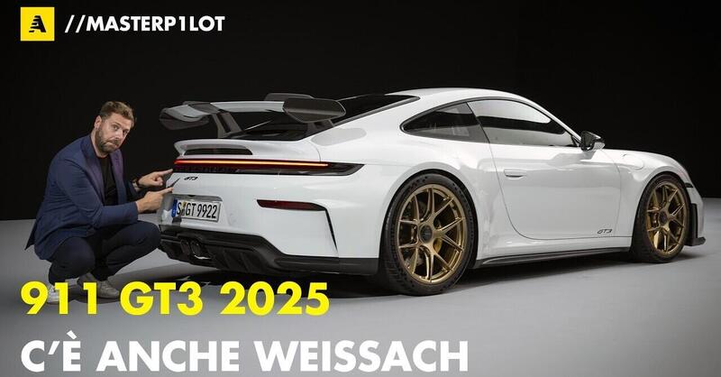 Porsche 911 GT3 2025, &quot;per famiglie&quot; veloci: 4 posti e 510 CV