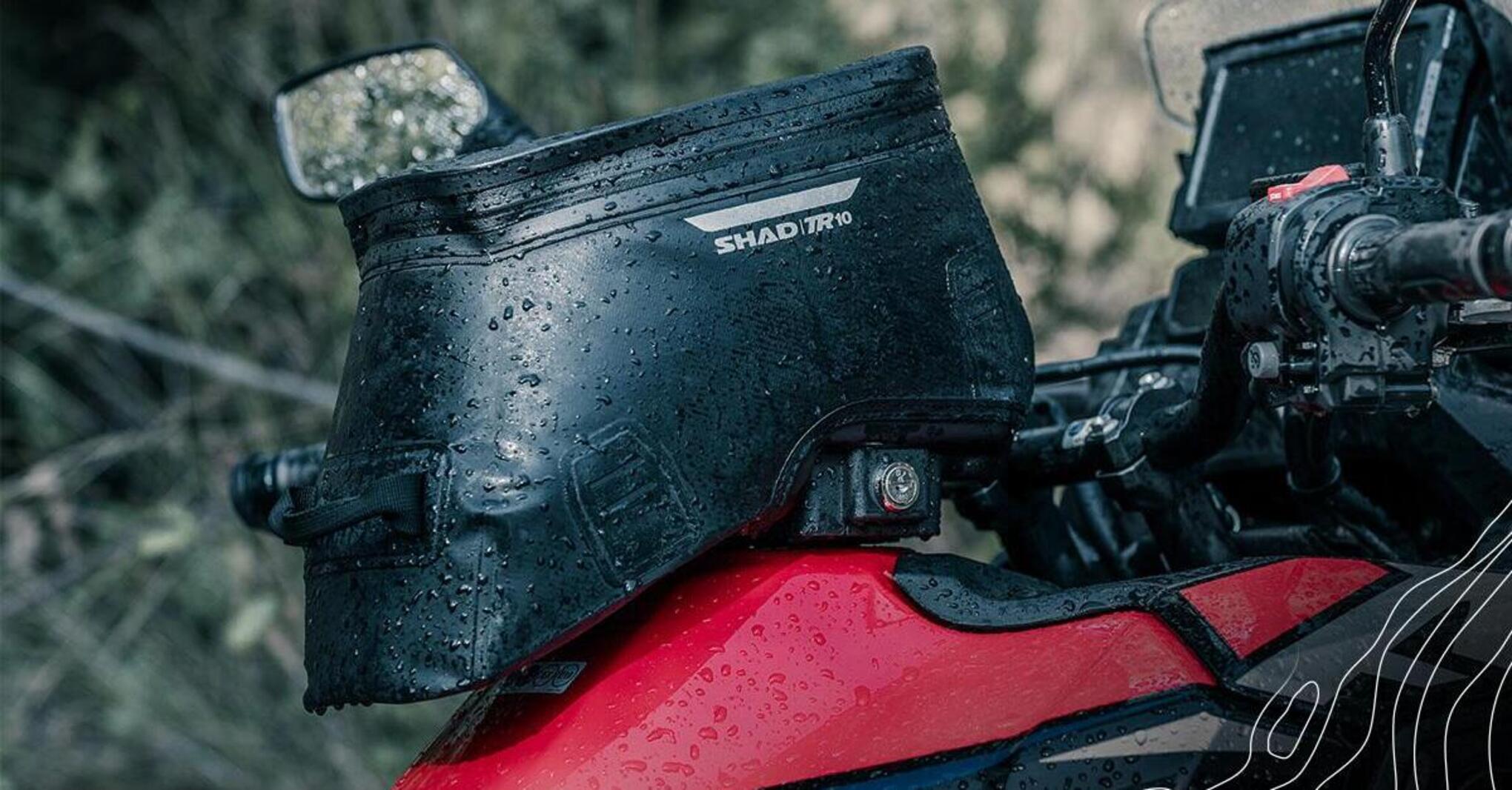 Borsa Serbatoio Moto Magnetica SHAD SL12M Impermeabile, Con Touch Screen Per Smartphone, 4 Litri, Elementi Riflettenti