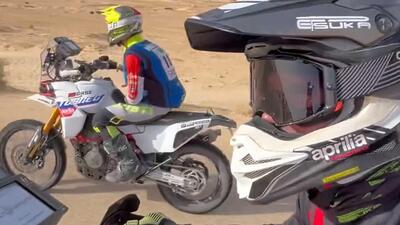 Aprilia Tuareg 457 SCOOP: la piccola bicilindrica esiste e l'abbiamo beccata! Correr&agrave; in Africa