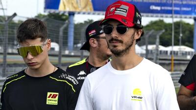 MotoGP 2024. GP della Thailandia. Pecco Bagnaia: "Qui la bilancia pende un po' dalla mia parte. Andrea Iannone in MotoGP? Speravo di vedere Nicol&ograve; Bulega"