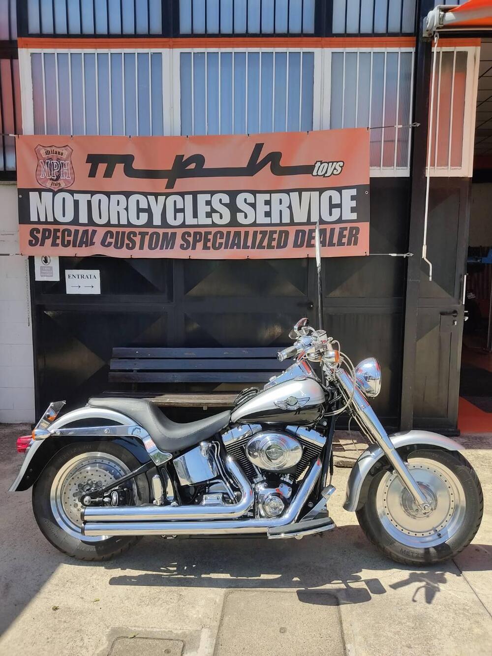 Harley-Davidson Fat Boy anniversario 100 anni bi-color argento e nero (18)