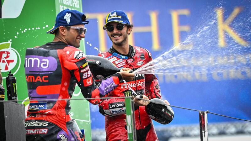 DopoGP Tailandia: Super Bagnaia stoppa Marquez e batte Martin [VIDEO]