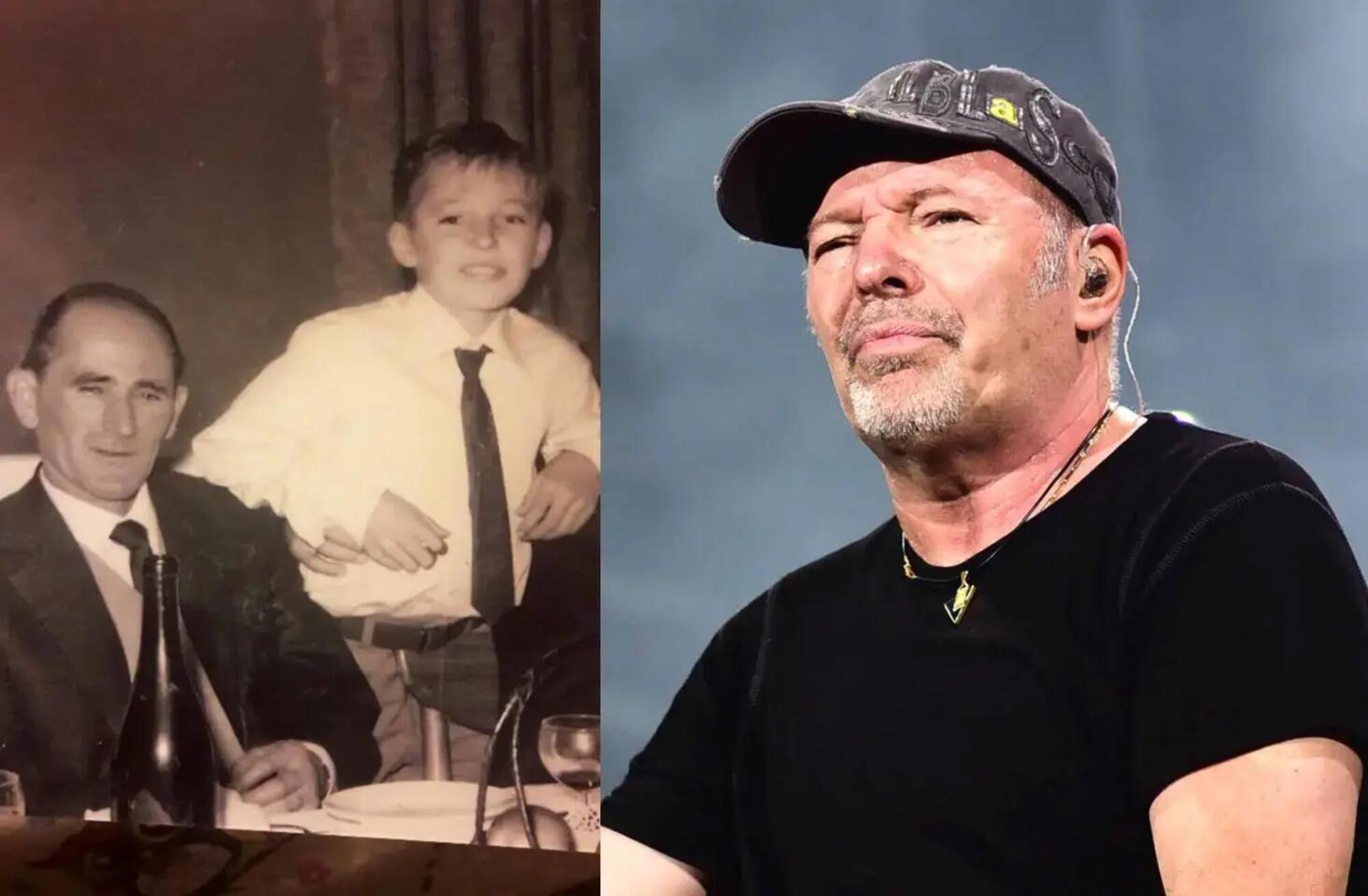 Vasco Rossi e il padre Carlo 