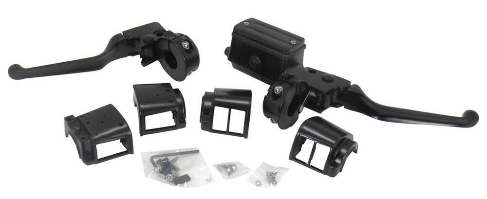 Comandi manubrio neri singolo disco per Sportster, 