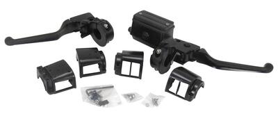 Comandi manubrio neri singolo disco per Sportster, 