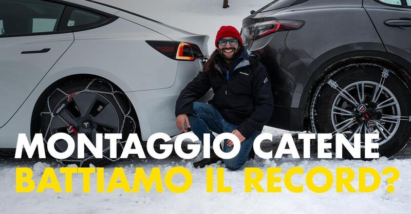 Proviamo a battere il record-man delle catene da neve. Quanto ci vuole a montarle? [Video]