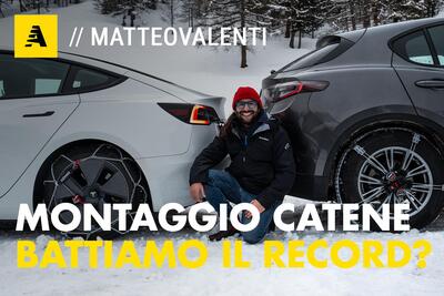 Proviamo a battere il record-man delle catene da neve. Quanto ci vuole a montarle? [Video]