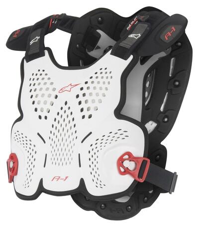 Pettorina protettiva Alpinestars A-1 Roost bianco