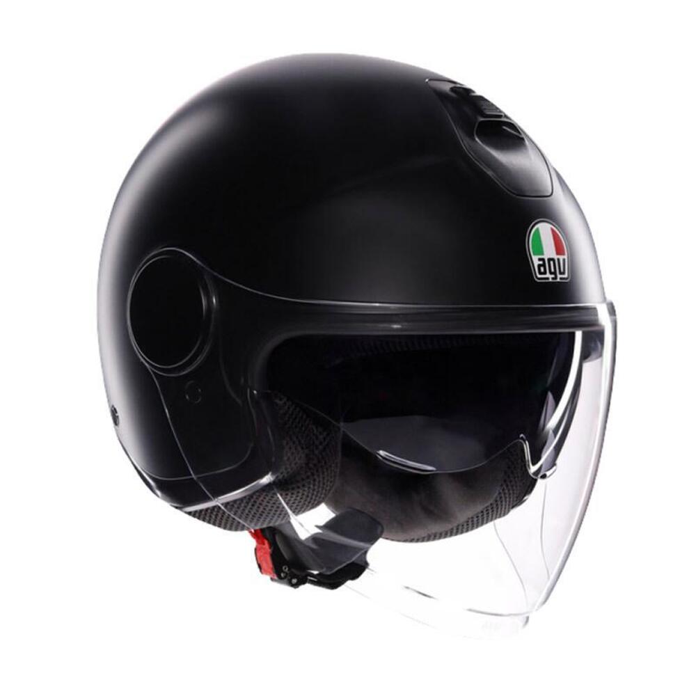 casco jet AGV Eteres nero opaco