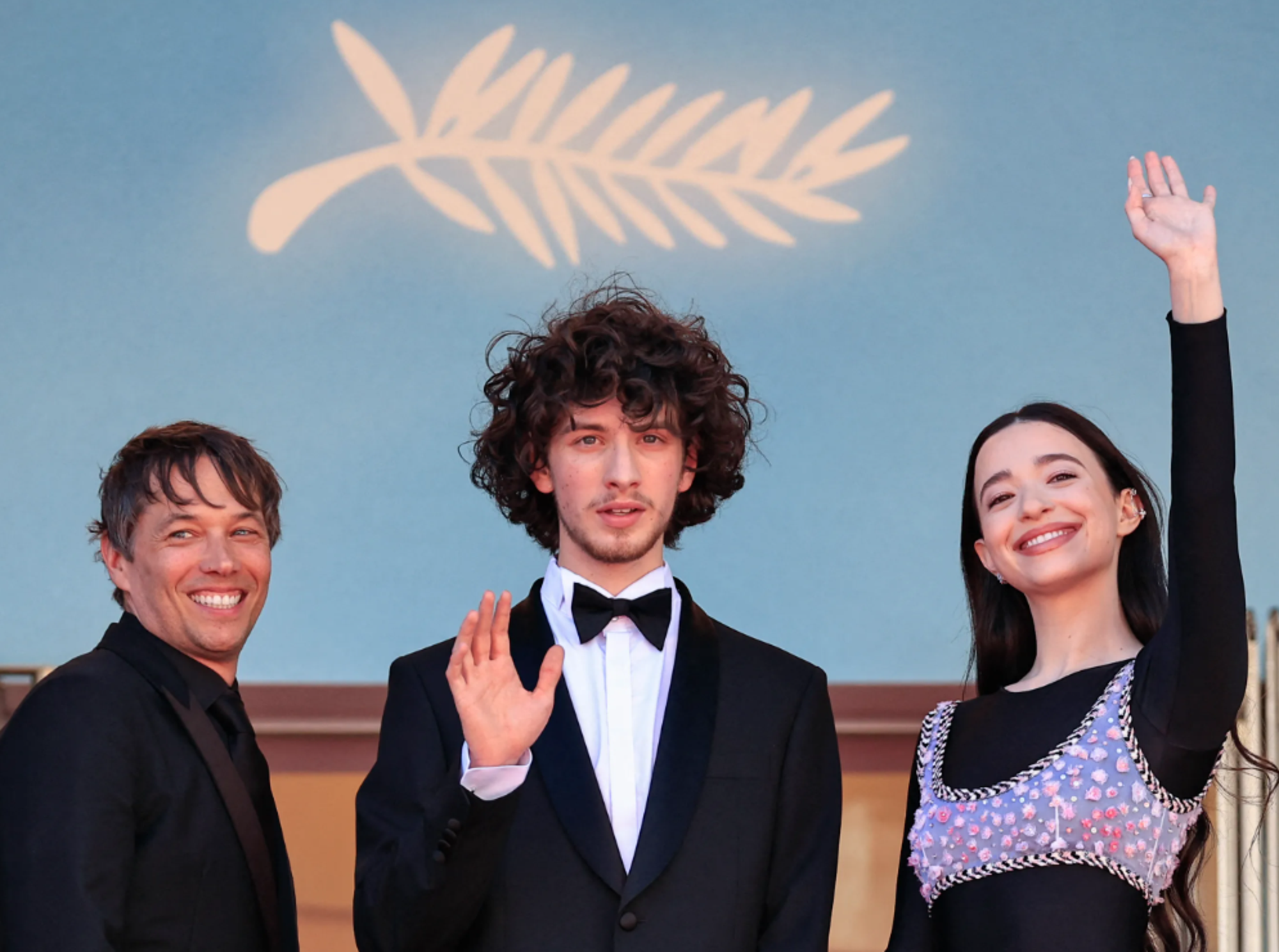 Sean Baker, Mark Eldelshtein e Mikey Madison a Cannes