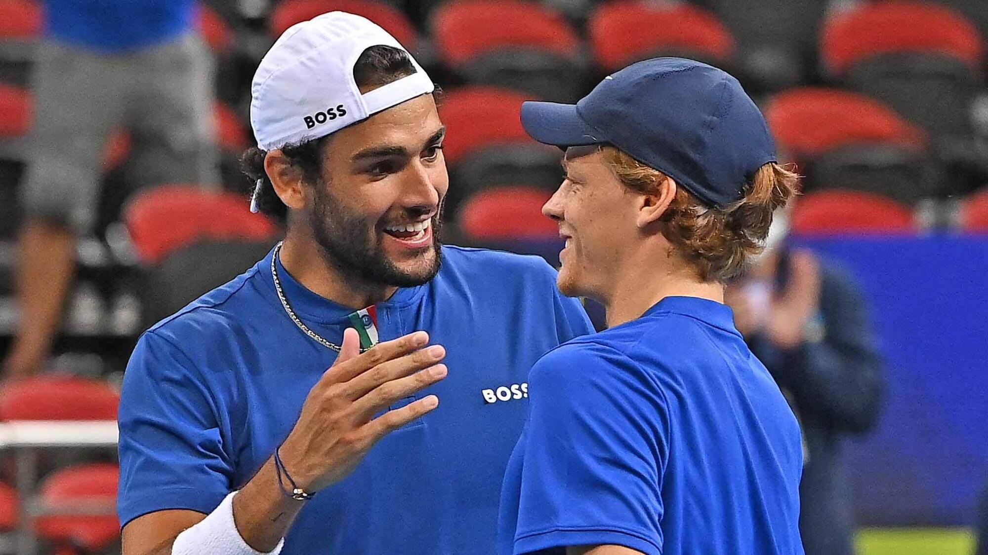 Matteo Berrettini e Jannik Sinner in Coppa Davis