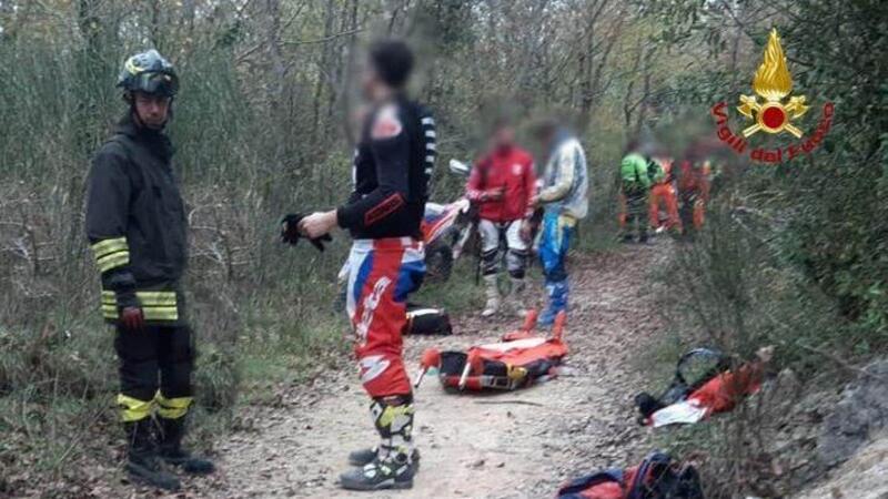 L&#039;addio a Fabio Elmi: dei caprioli gli tagliano la strada, cade dalla moto e muore 