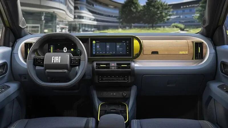 L&#039;interno della Fiat Grande Panda