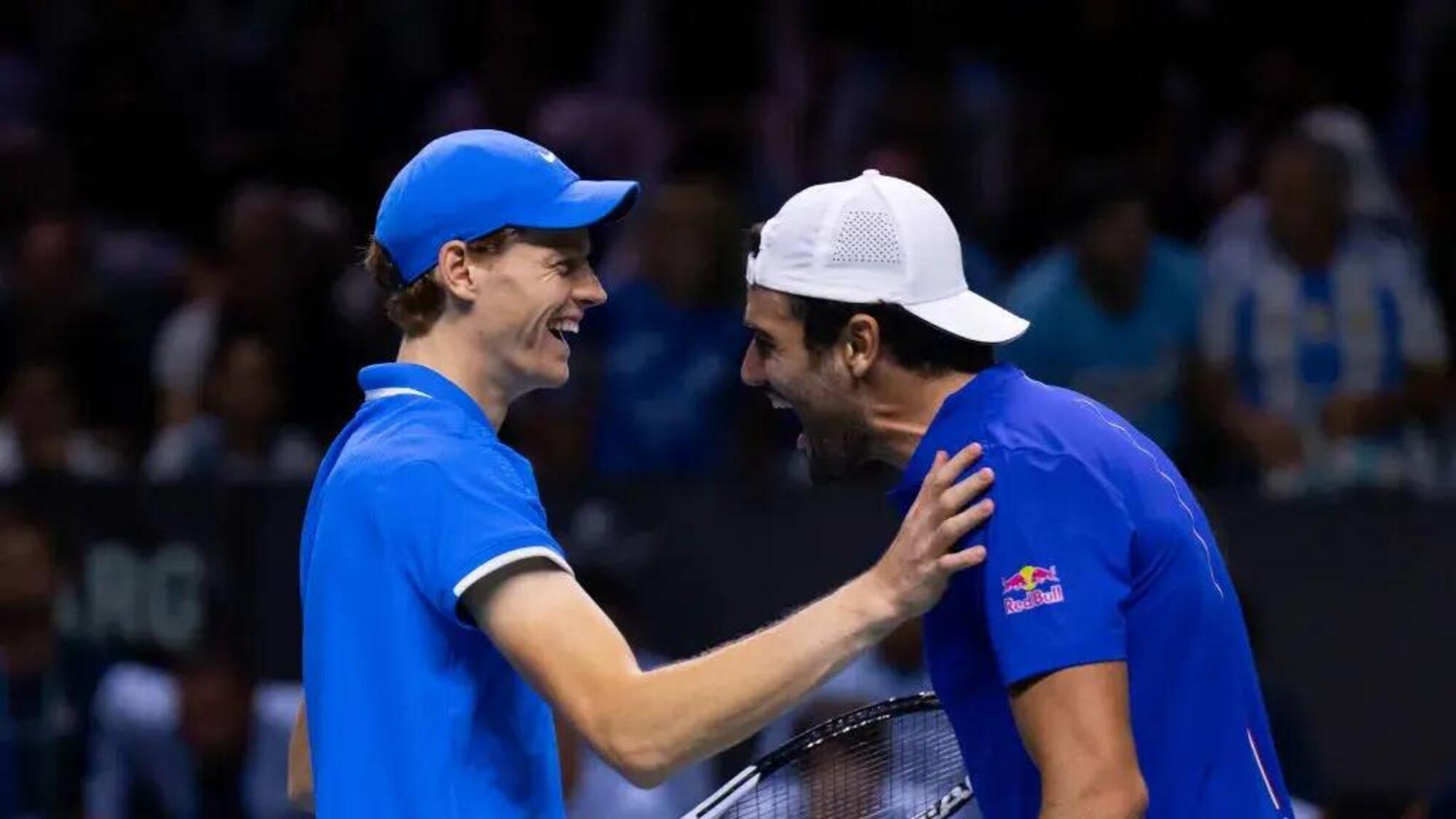 Jannik Sinner e Matteo Berrettini in Coppa Davis